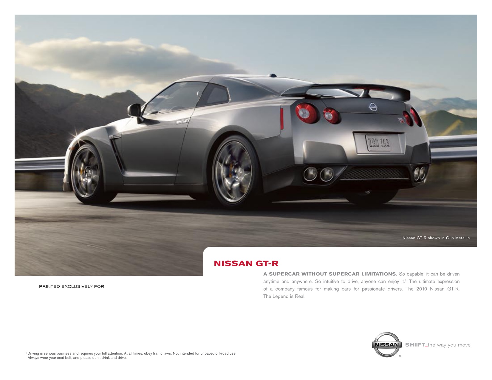 2010 Nissan GT-R Brochure Page 4